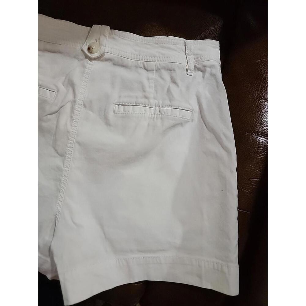 Maeve Sailor By Anthropologie White Chino Shorts Pockets Size 10 Womens #CB3 - Picture 7 of 15